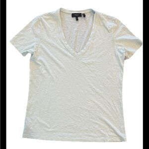 Theory S Light Green Tank TEE Top Round Neck S Cotton